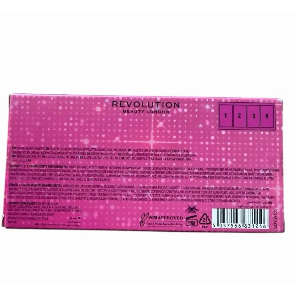 Makeup Revolution You Can't Sit With Us Mean Girls Cream Blush Palette 4 Shades